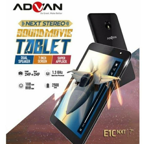 Jual TABLET ADVAN E1C NXT / Layar 7.0" Inch (RAM 1 GB ROM 8 GB