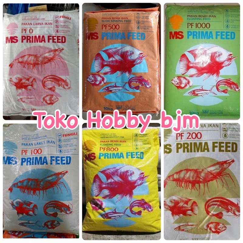 Jual Ms Prima Feed Pf 0 100 200 500 800 1000 Pakan Ikan Tenggelam 10 Kg Tambak Lele Patin Nila