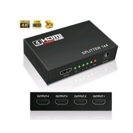 Jual HDMI Splitter 1 In 4 Out 4 Port 4K | Shopee Indonesia