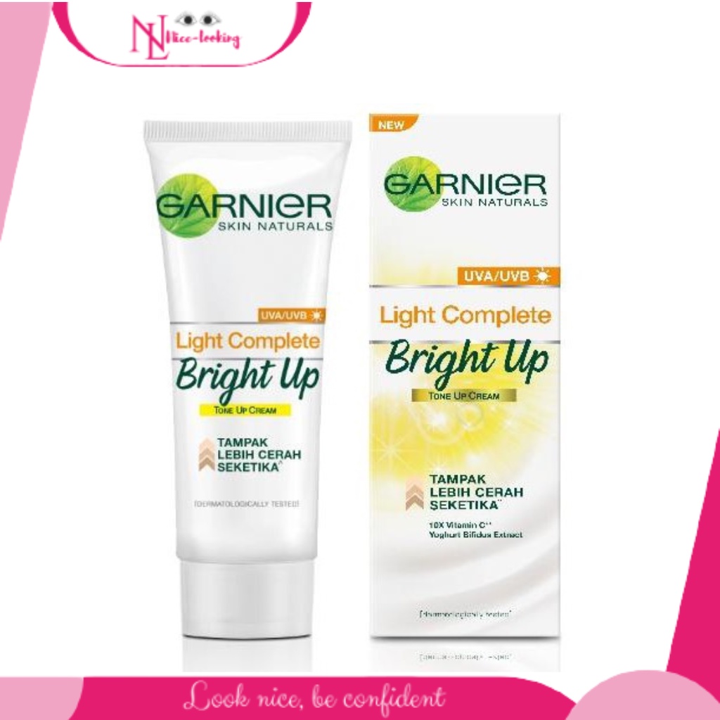 Jual GARNIER Bright Complete Bright Up Tone Up Cream 15ml | Day Cream ...