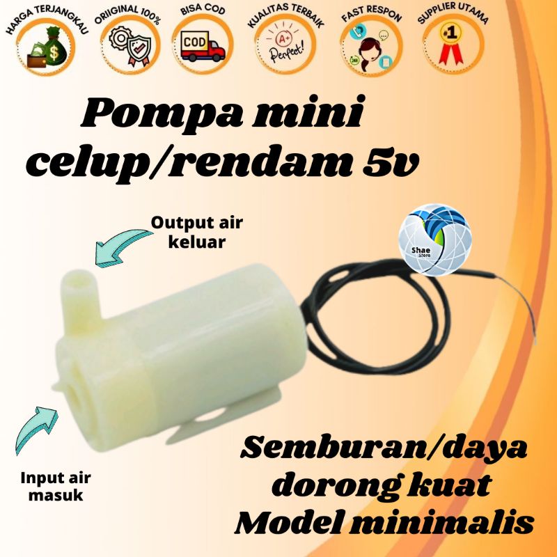 Jual POMPA AIR CELUP/RENDAM/HISAP MINI MIKRO MIKCRO SUBMERSIBLE WATER ...