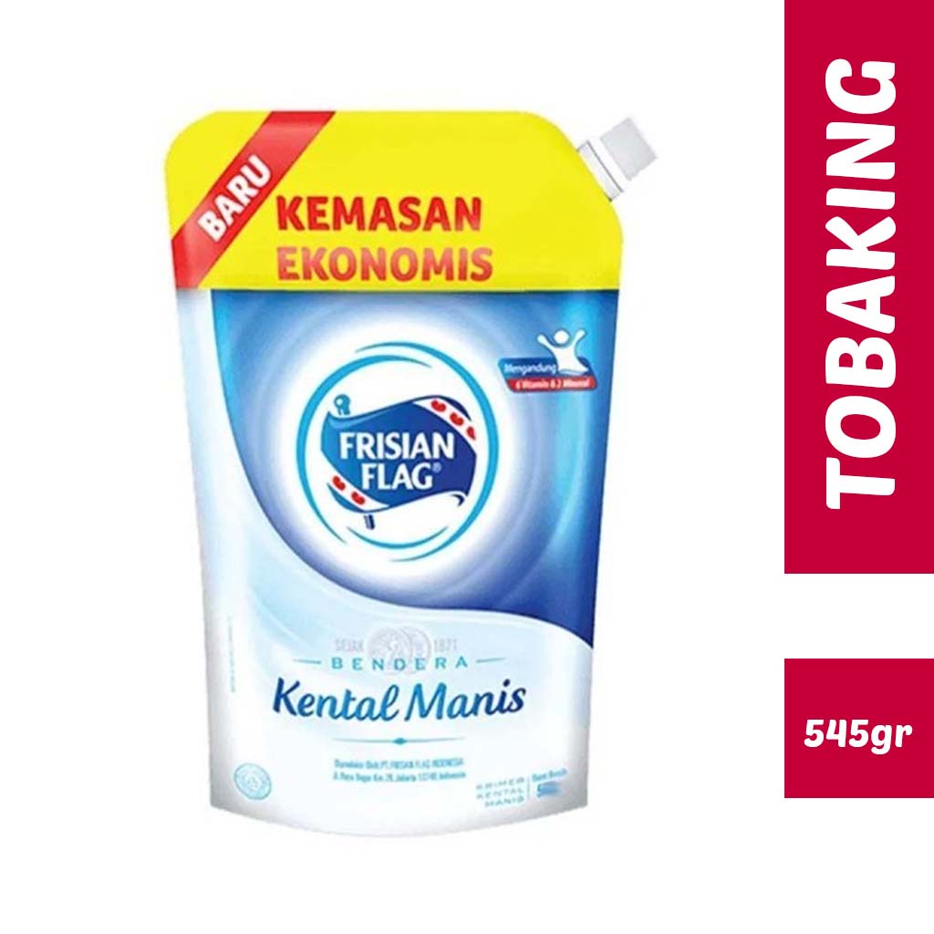 Jual Frisian flag kental manis bendera putih pouch 545 gr | Shopee ...