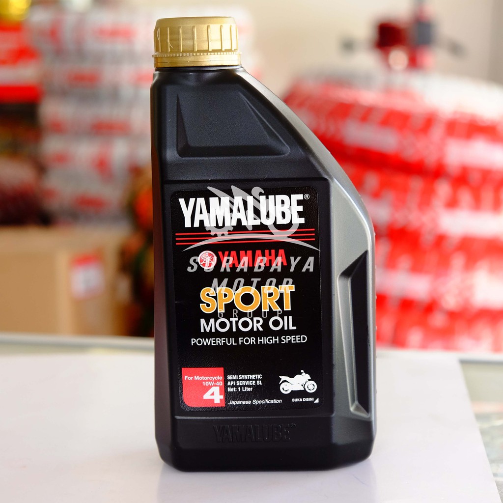 Jual Oli Yamalube Sport 1L 10W 40 Semi Synthetic API SL Mesin Motor 4T ...
