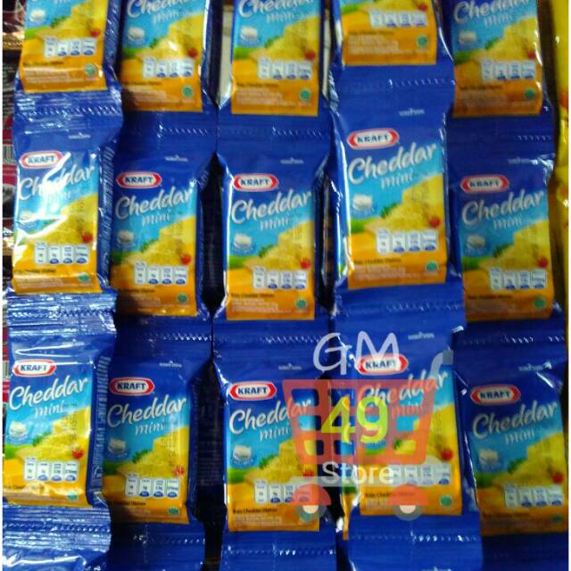 Jual Kraft Cheddar Mini 35gr 1 Renceng | Shopee Indonesia