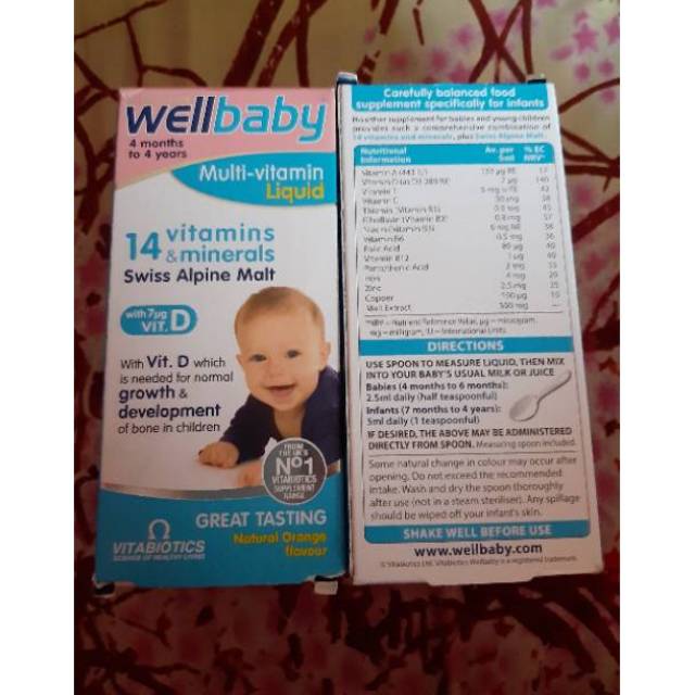 Jual WELL BABY READY MULTIVITAMIN VITABIOTICS Shopee Indonesia