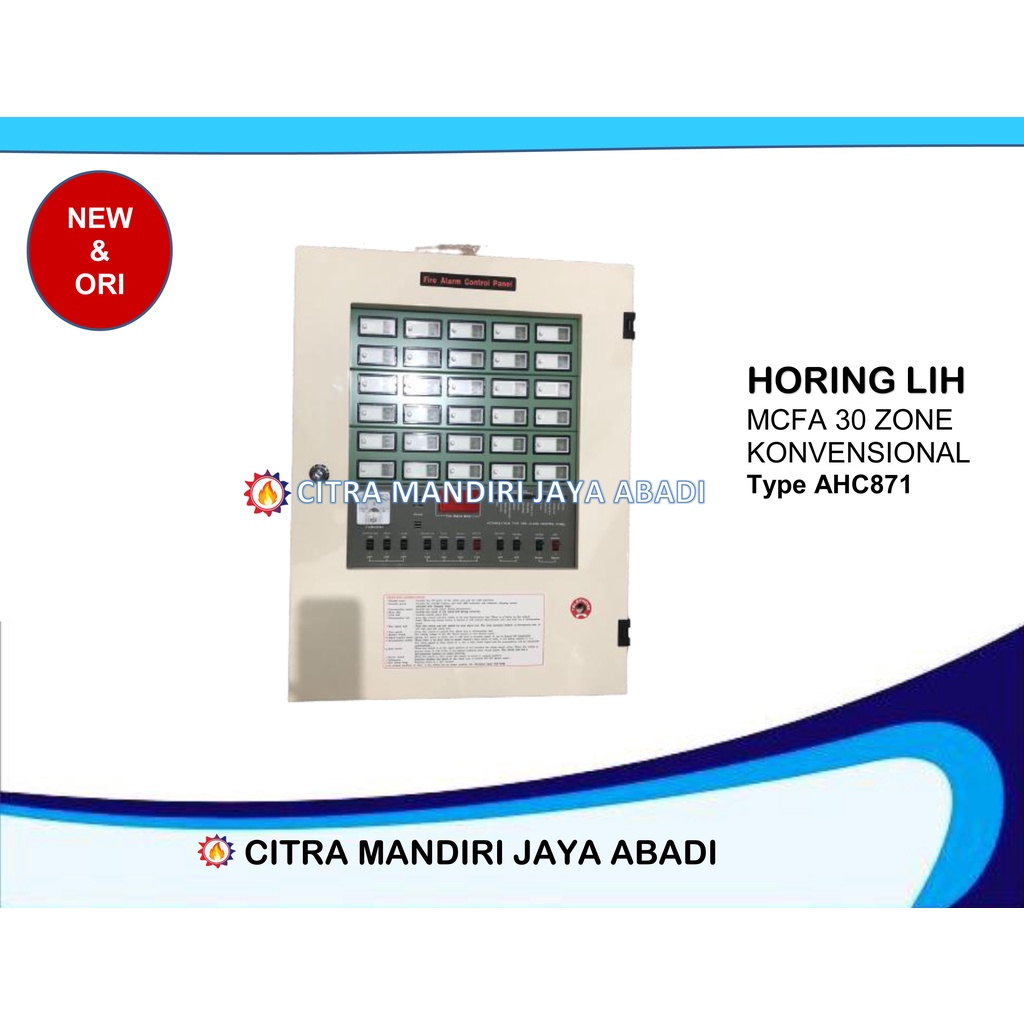 Jual HORING LIH 30 ZONE AHC871 HORINGLIH MASTER CONTROL PANEL FIRE ...