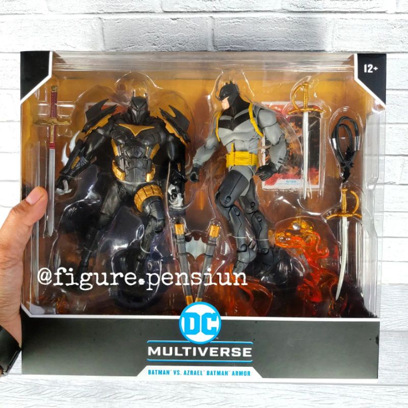 Jual Dc Multiverse Mcfarlane Batman Vs Azrael Armor Curse Of The White Knight Action Figure 9476