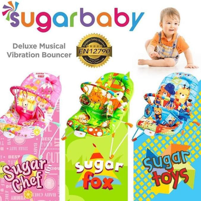 Jual Bouncer Kursi Santai Bayi Sugar Baby 1 Recline / Sugar Fox / Sugar ...
