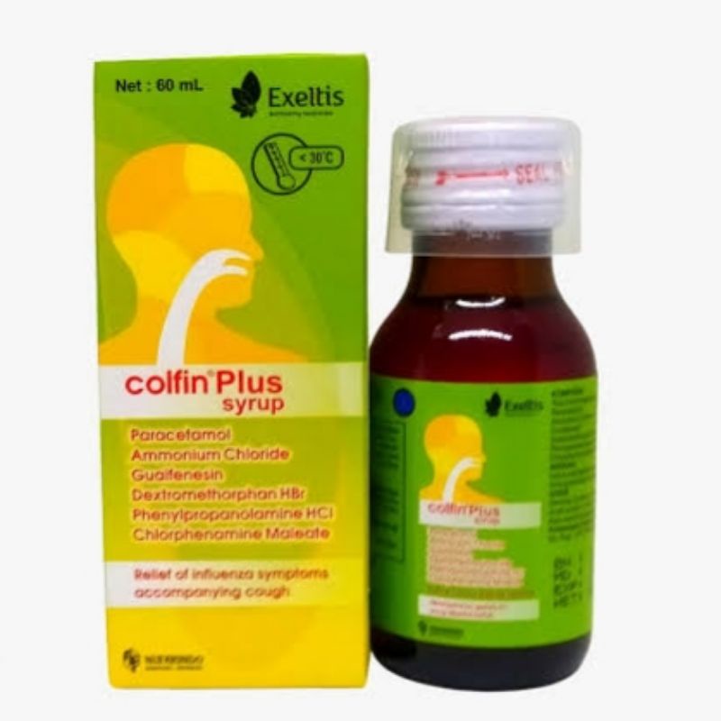 Jual Colfin Plus Syrup Syr Sirup Ml Ml Obat Batuk Pilek Botol