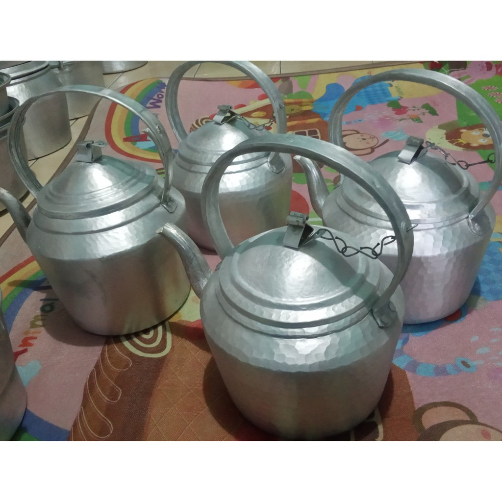 Jual cerek/teko alumunium asli garut uk 3 liter | Shopee Indonesia