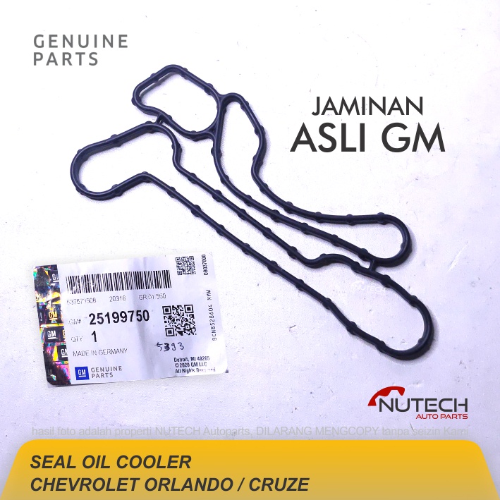 Jual SEAL OIL COOLER CHEVROLET CRUZE ORLANDO ORI ASLI GM | Shopee Indonesia