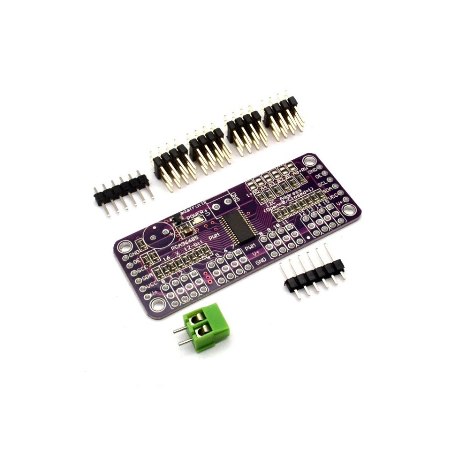 Jual Modul PCA9685 16 Channel 12 bit PWM I2C Servo Motor Driver Module ...