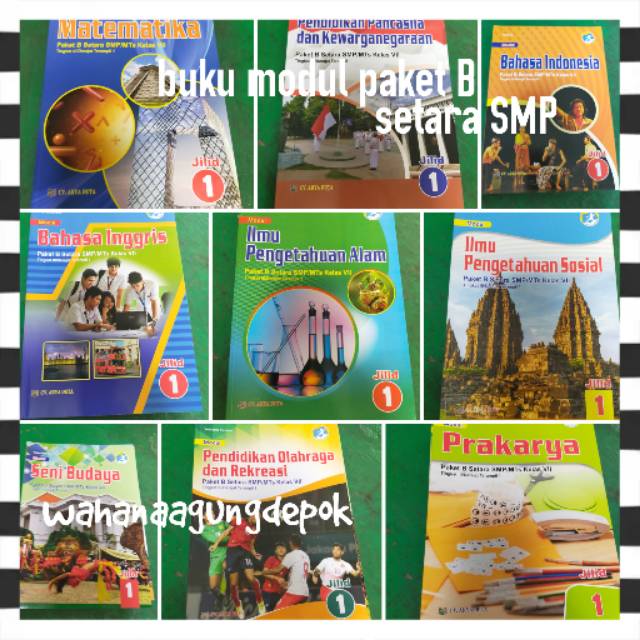 Jual Satu Paket Buku Modul Paket B Setara Dengan SMP/Mts Jilid 1 ...