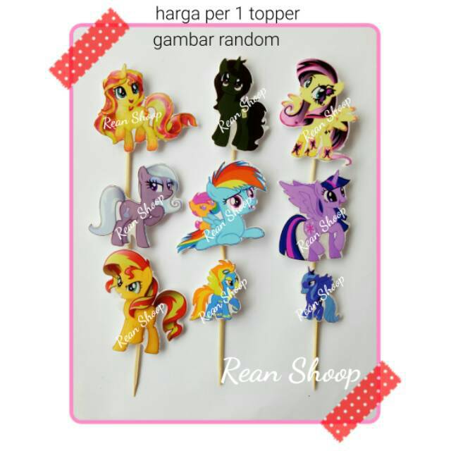 Jual Topper toppers toper hiasan tusukan kue cup cake tart ulang tahun