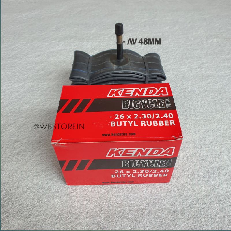 Jual Ban Dalam Kenda 26 x 2.30/2.40 Pentil Motor AV 48mm - Ban Dalam ...