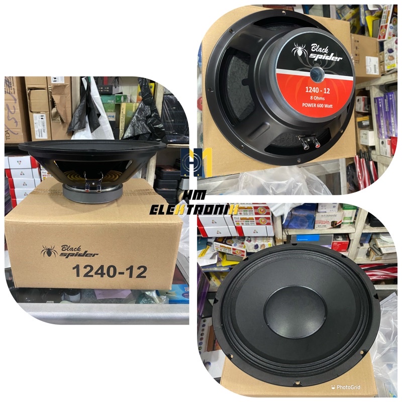 Jual Speaker Black Spider 1240 - 12 inch 600watt | Shopee Indonesia