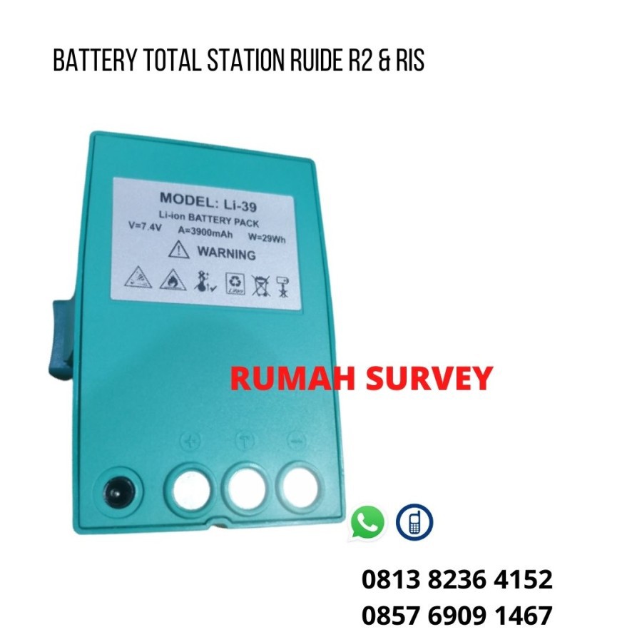 Jual BATTERY TOTAL STATION RUIDE R2 RIS BATERAI BATRAI TOTAL STATION ...