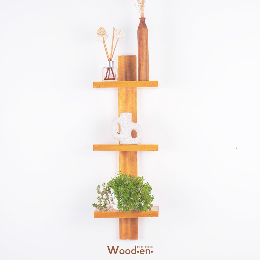 Jual Wooden Projects Rak Dinding Kayu Dekorasi Minimalis Tempel Gantung ...