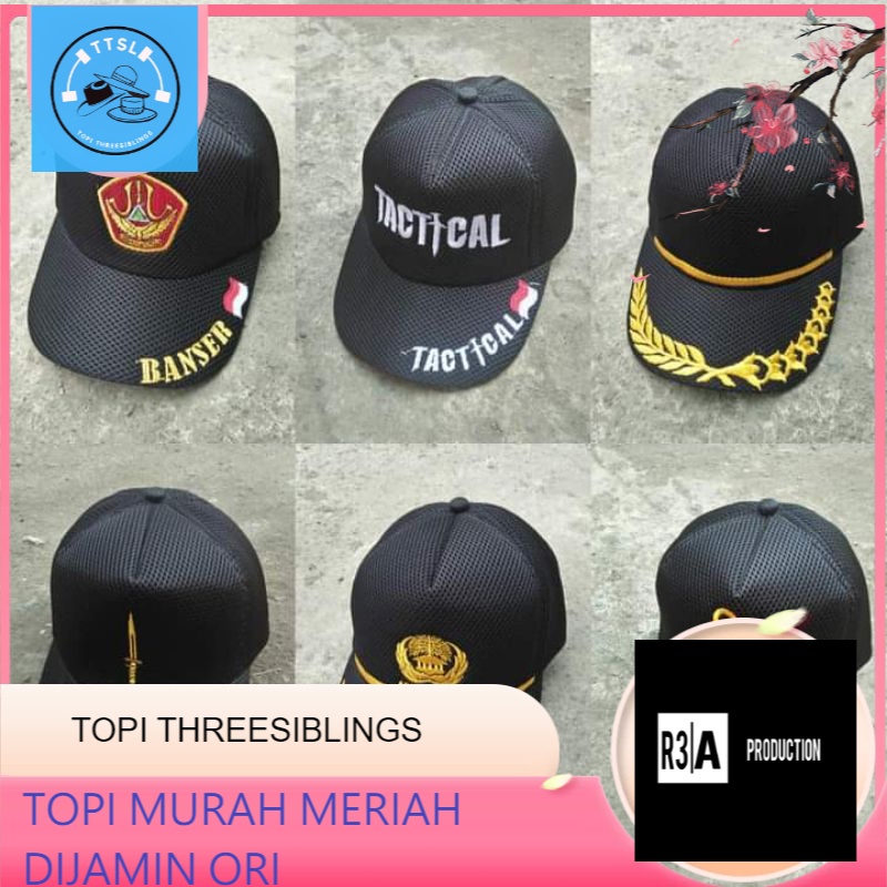 Jual Topi Double Mess NKRI / Topi Double Mess Padi Kapas / Topi Double ...