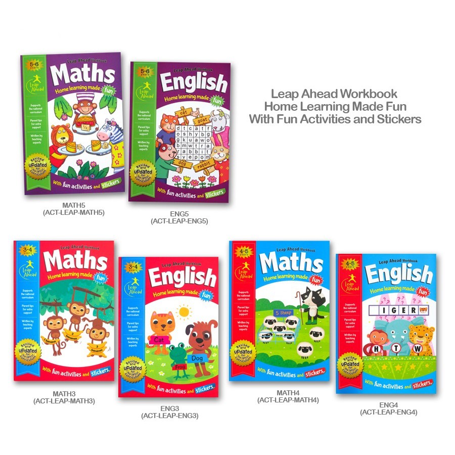 Jual Leap Ahead Workbook Home Learning Made Fun With Fun Activities and ...