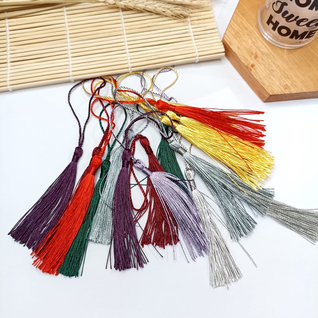 Jual 12 PCS RUMBAI TASSEL TASEL / BAHAN TASEL TASBIH / RUMBAI BANTAL ...