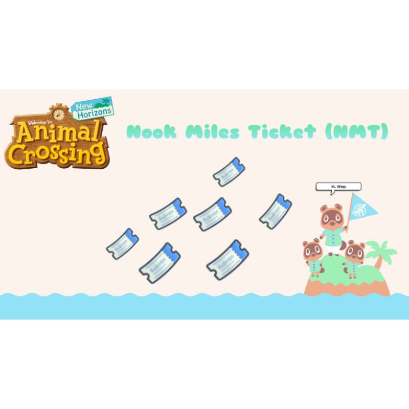 Jual NMT/Nook Miles Ticket Animal Crossing Shopee Indonesia