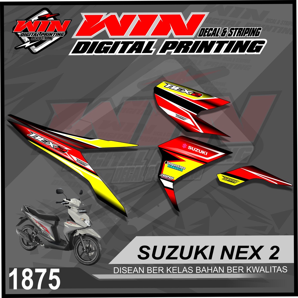 Jual 1875 Sticker Striping Variasi SUZUKI NEX 2 Semi Full | Shopee ...