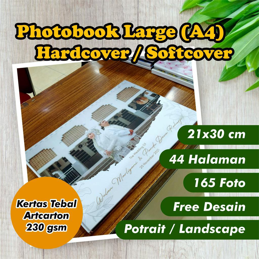 Jual Photobook Large / A4 (44 hal) 165 FOTO 21 x 30 cm Hardcover