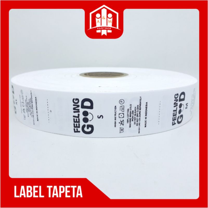 Jual label baju label Tafeta label nylon tafeta | Shopee Indonesia