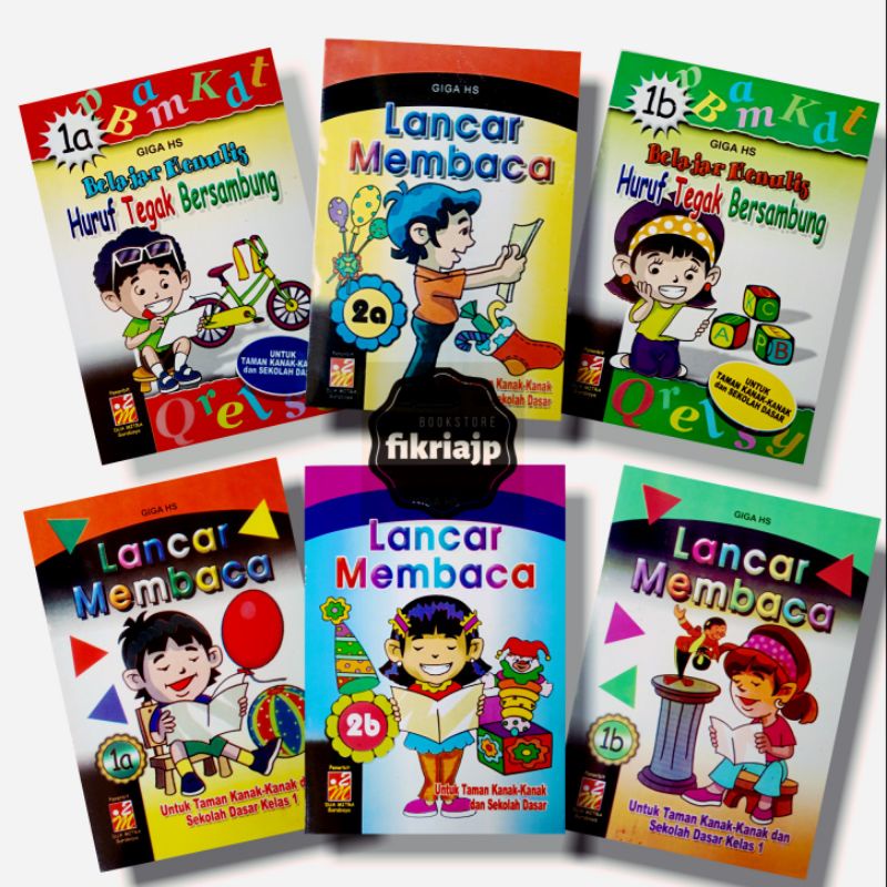 Jual Buku Anak TK SD Lancar Membaca 1a 1b 2a 2b - Belajar Menulis Huruf ...