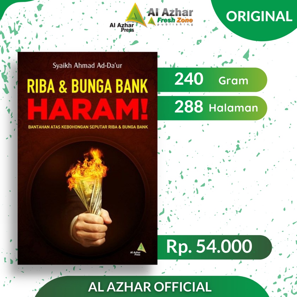 Jual BUKU RIBA DAN BUNGA BANK HARAM AL AZHAR PRESS | Shopee Indonesia