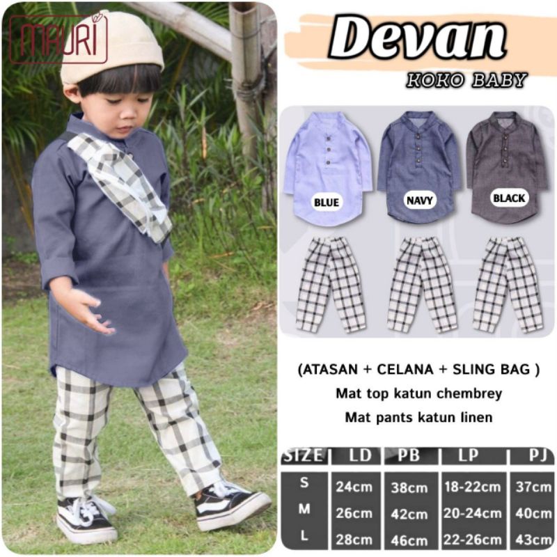 Jual Devan Koko Set Baby Kids (MAURI) | Shopee Indonesia