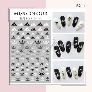 Promo Nail Sticker Logo Brand (part 2) Stiker LV Gucci Adidas Nike