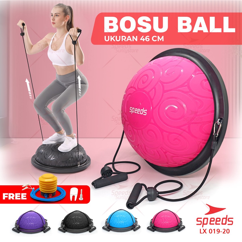 SPEEDS Balance Pad Bosu Ball Fitness Olahraga Gymball Yoga Pilates Gym  Fitness 019-20