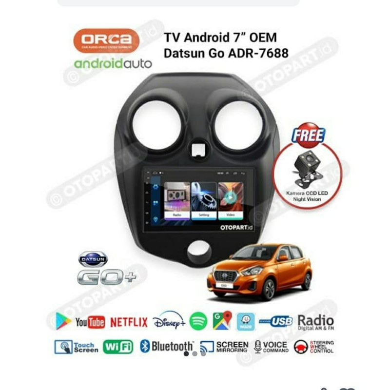 Jual Head unit oem datsun go+ - tv android datsun go+ - tv android orca ...