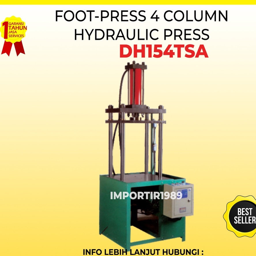 Jual Mesin Pres Hidrolik 4 Tiang 15ton 3kw Hydraulic Press Dh154tsa Shopee Indonesia 0667