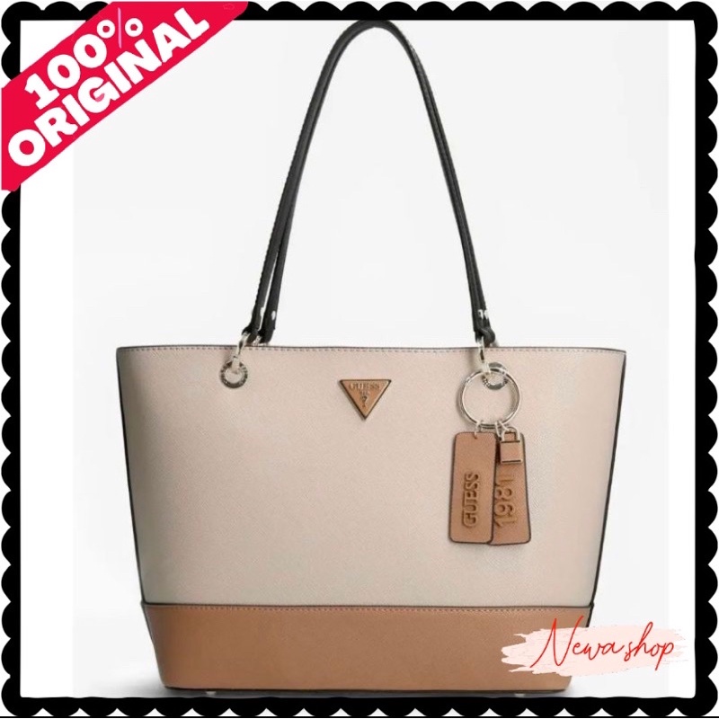 Jual ORIGINAL!!! Tas Guess Noelle Logo Charm Shopper Tote Bag Shopee