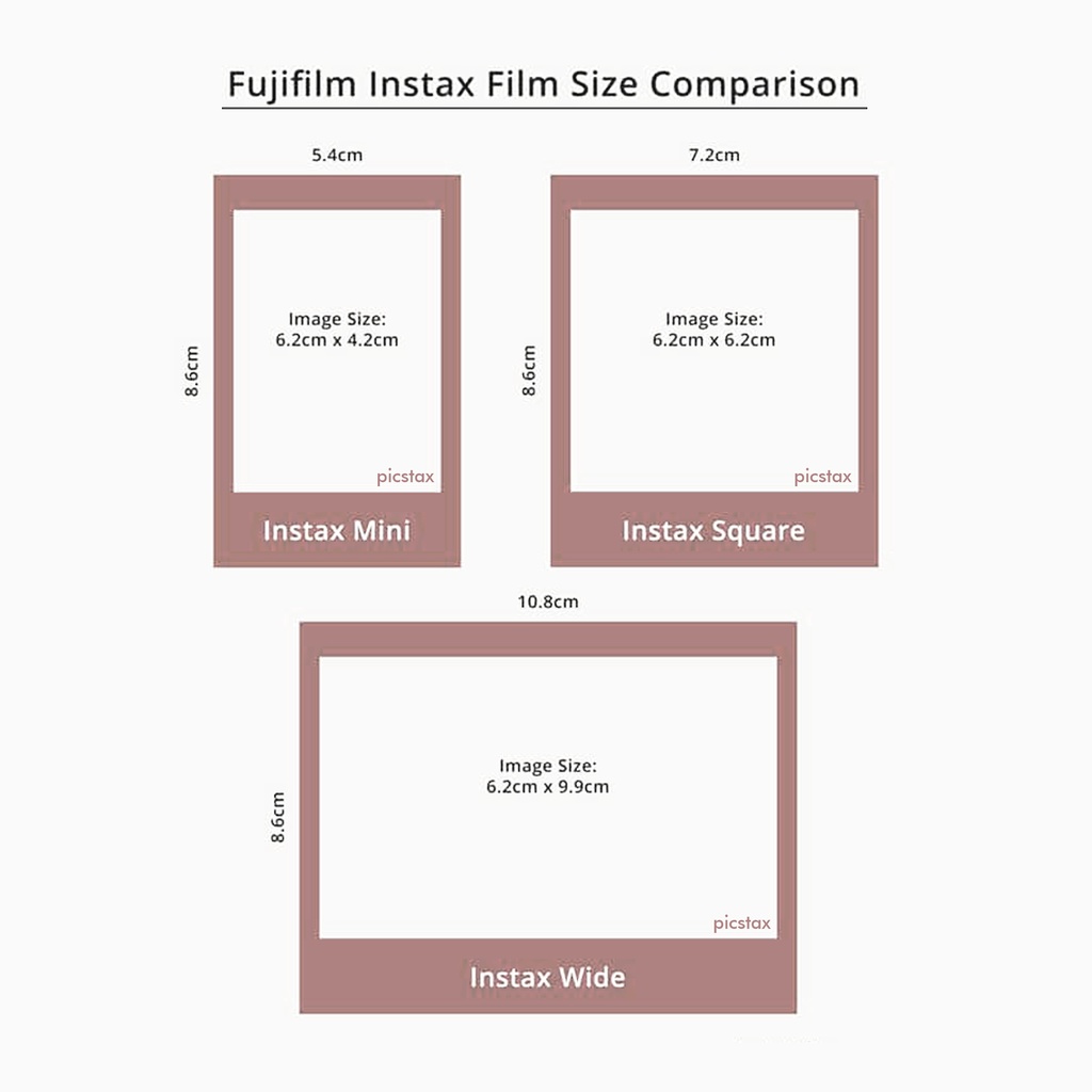 Wide Instax Mini Film Size Inches Fuji Instax Wide Polaroid Film