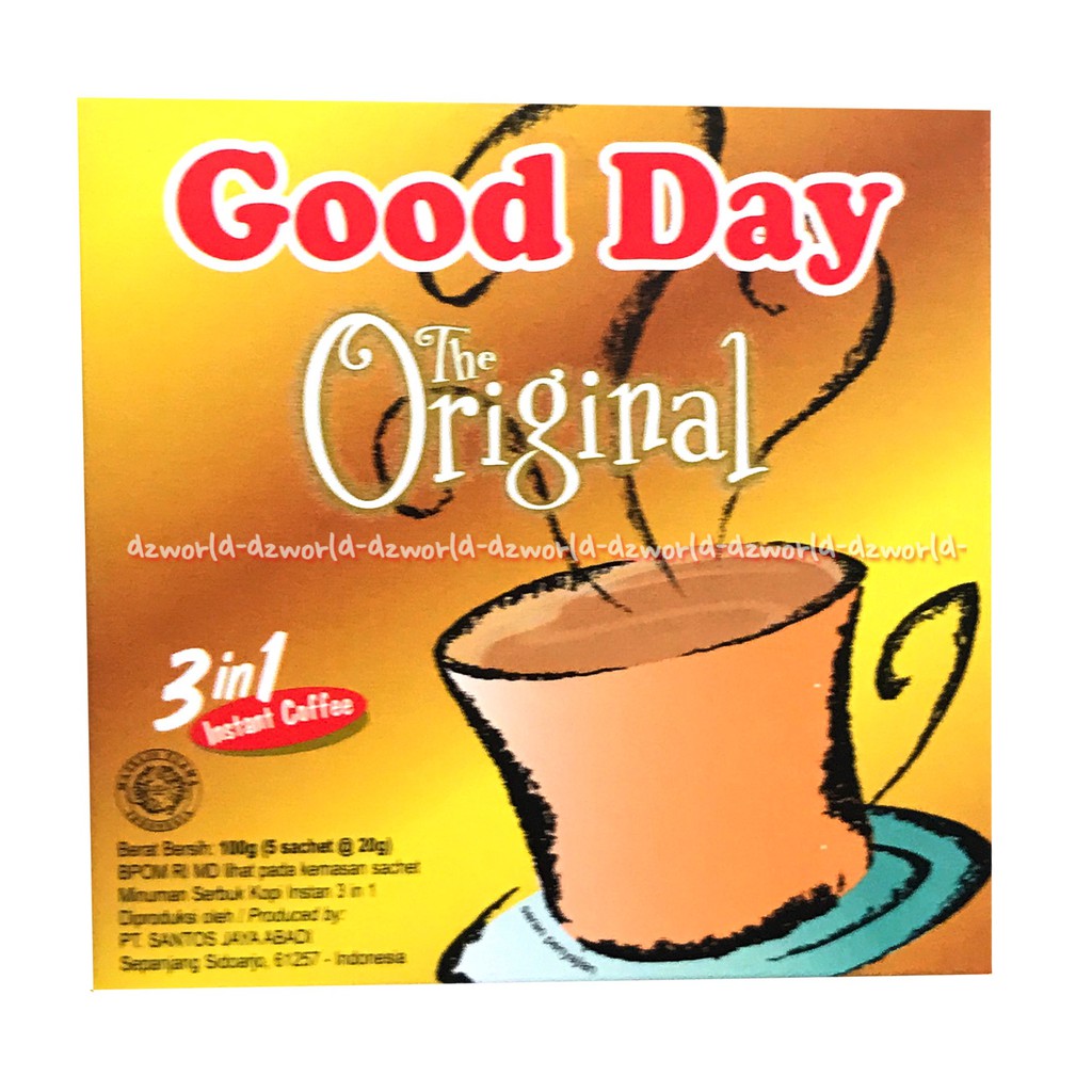Jual Good Day Original Isi 5sachet Kopi Instan Goodday The Original ...