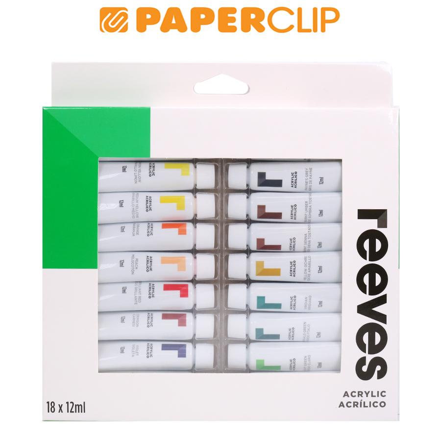 Jual CAT ACRYLIC REEVES 18CX12ML 0007710RVS | Shopee Indonesia