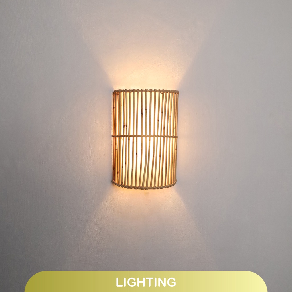 Jual Lampu Dinding Hiasan Rotan - Wall Rotan Lamp | Shopee Indonesia