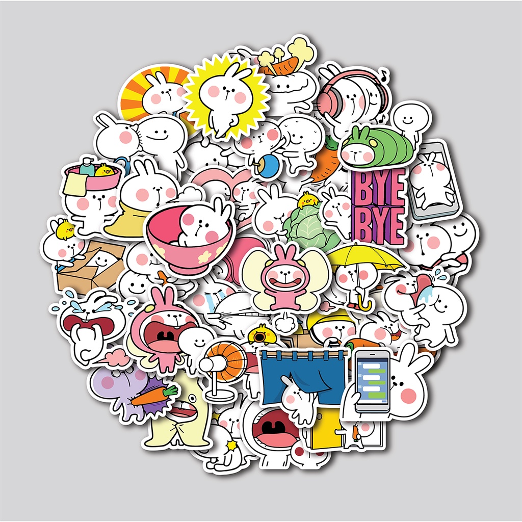 Jual STICKER PACK SPOILED RABBIT | STICKER TUMBLR | STIKER LAPTOP KOPER ...