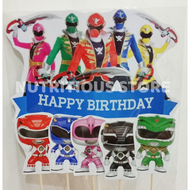 Jual HIASAN KUE POWER RANGERS/ CAKE TOPPER POWER RANGERS / ASESORIS ...