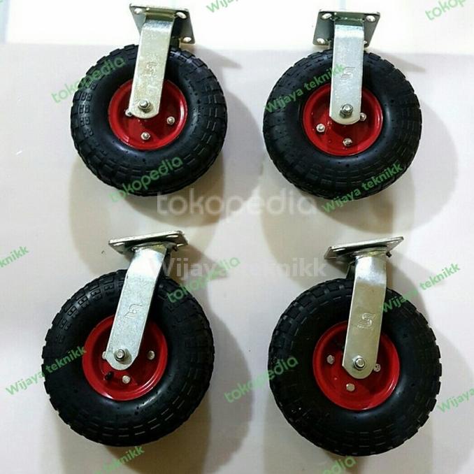 Jual Roda Troli Gerobak Inch Angin Set Ban Angin Inch Shopee