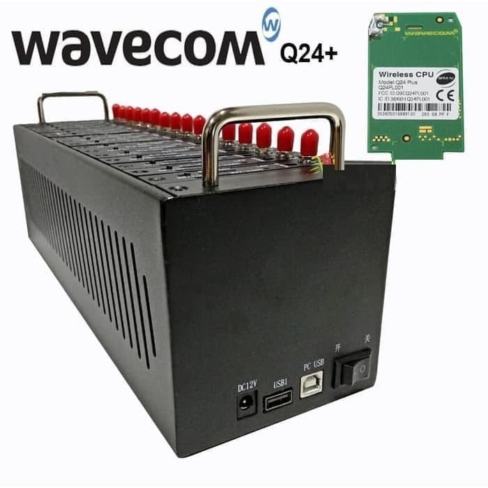 Jual Modem Pool 16 Port Wavecom Q24 Q24 PLUS Slim murah | Shopee Indonesia