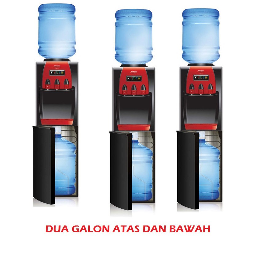 Jual Sanken Standing Galon Atas Bawah Dispenser 3 Kran Hwdz88 Pipa Stainless Steel Low Watt 7493