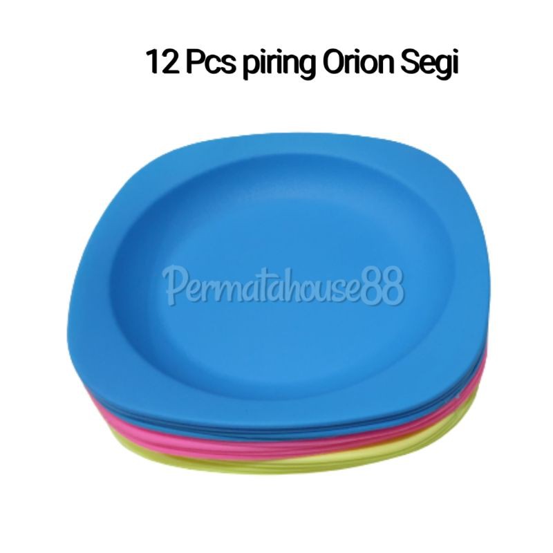 Jual Piring Plastik Segi Tebal Kh Orion 12 Pcs Shopee Indonesia 2845