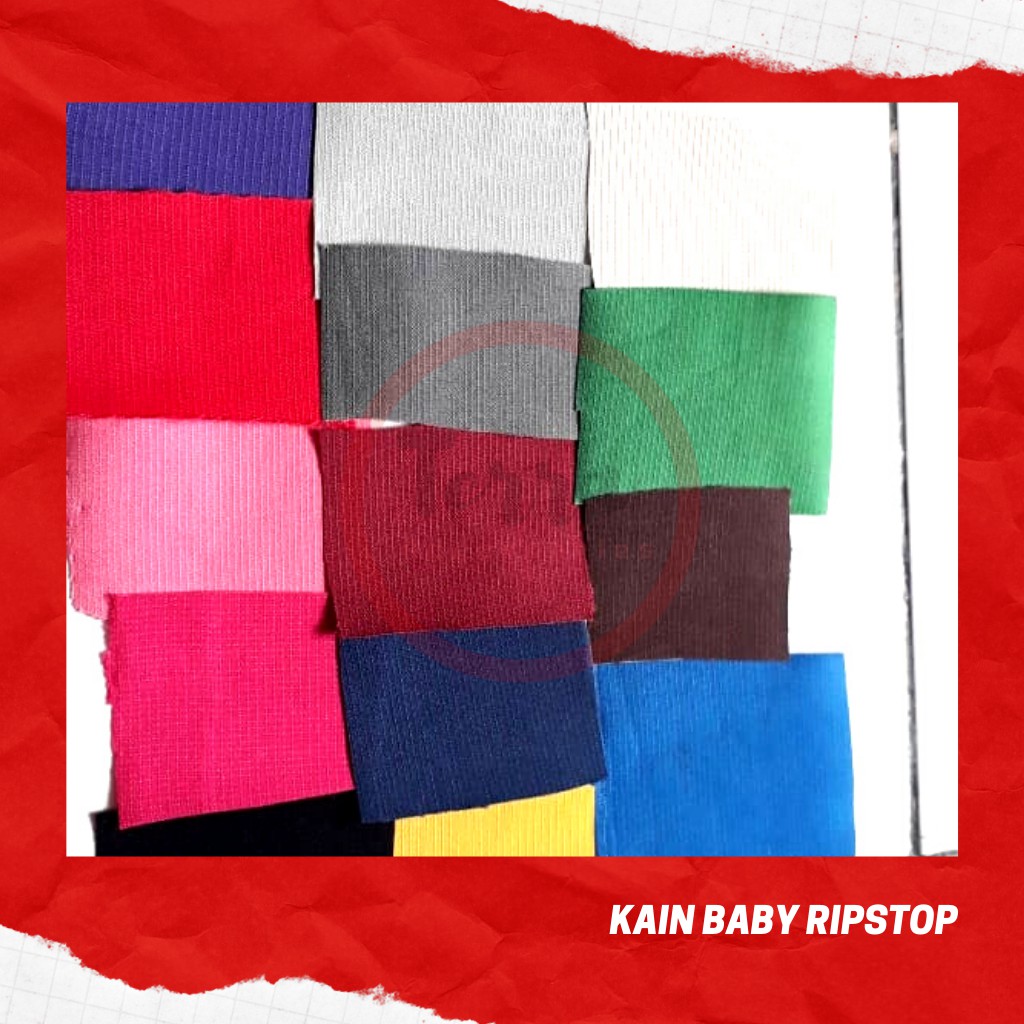 Jual (PER 5 METER) Bahan Kain Baby Ripstop Ribstop Ripstok Kain Pembuat ...