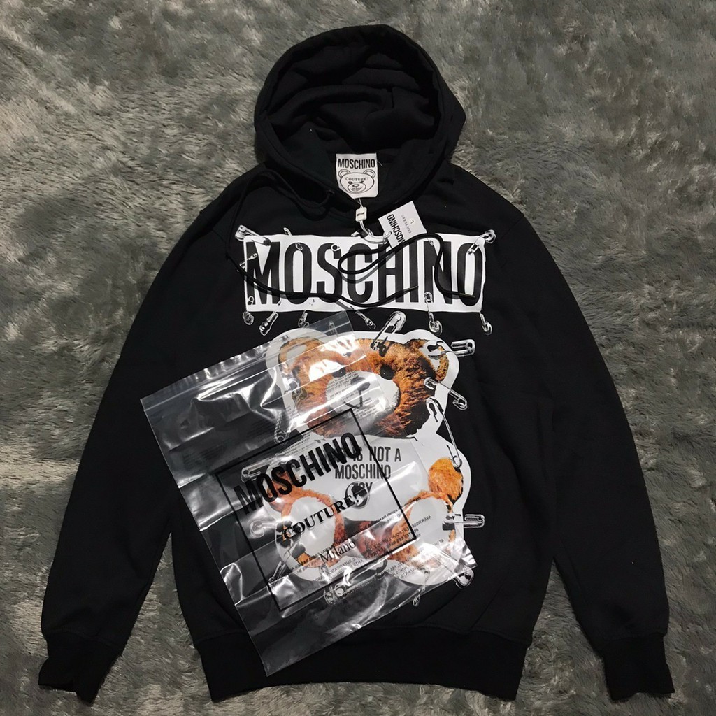 Moschino safety pin hoodie best sale