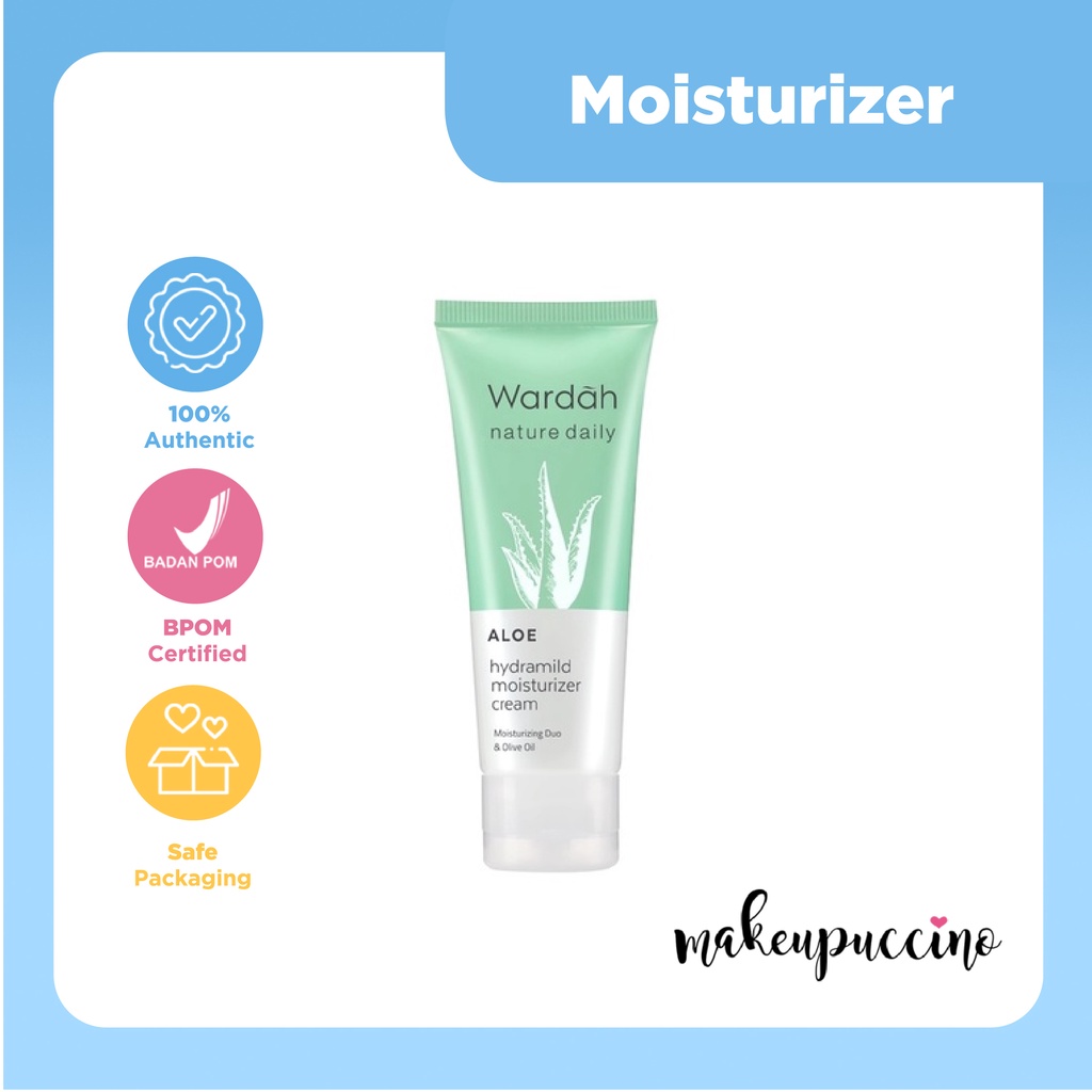 Jual Wardah Nature Daily Aloe Hydramild Moisturizer Cream 40ml Shopee